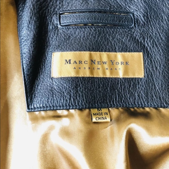MARC NEW YORK LEATHER JACKET - Picture 3 of 8